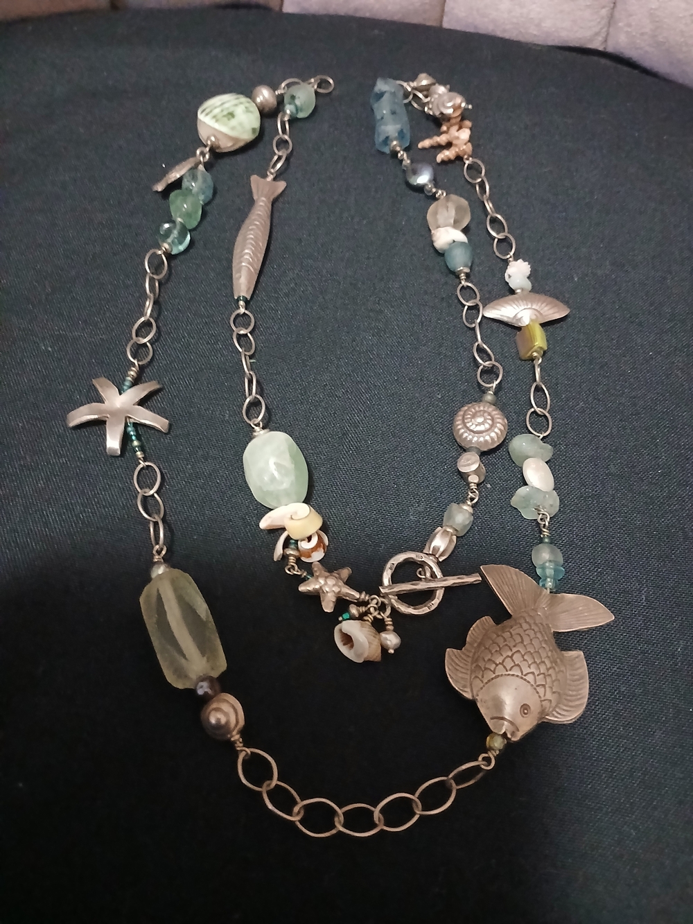 Sterling Ocean Themed Necklace